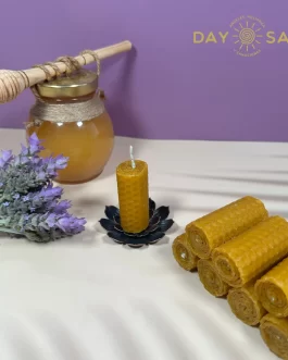 Paquete de 6 velas de miel mini